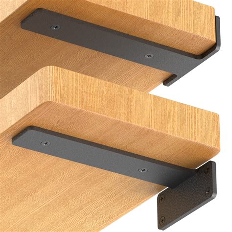 4-6 inch metal brackets supports etc|Heavy Duty Shelf Brackets 6 Packs, Eau L Corner Brace Black 4 .